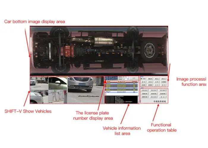 Under Car Security Checking Under Car Scanner Under Vehicle Inspection System with High Performance Camera