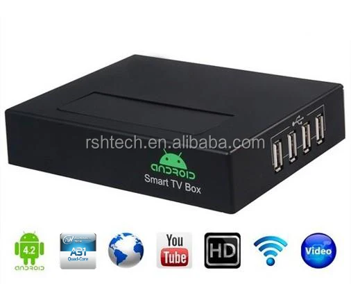 

Dual core android tv box, Supports Google TV Market and Skype webcam chat,full HD 1080P media player IPTV smart tv box