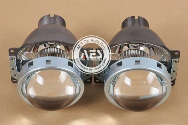 Top quality AES q5 h4 3inch High Low bi Xenon headlight auto light lens, hid projector lens for auto parts
