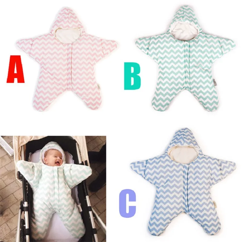 

Winter Baby Starfish Sleeping Bag Cotton Baby Stroller Sleeping Bag Newborn Sleeping Bag Baby Snack Infant Swaddle Blanket 0-1Y, Colors