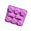 Yiwu New Design Bones and Dog Footprints Shaped Eco-friendly Silicone Molds For DIY Polymer Clay Tool