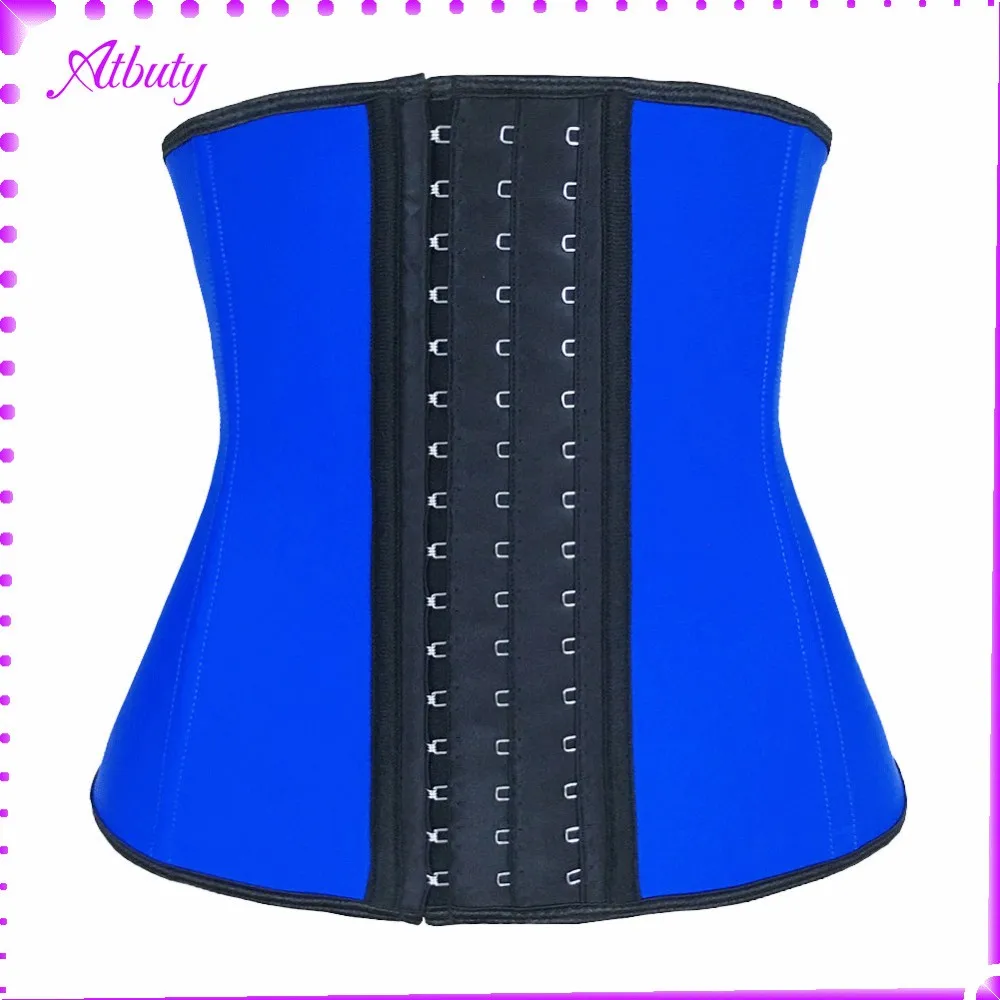

Colombian Wholesale Waist Trainer Latex Plus Size Waist Cincher 6x, Black;pink;purple;nude;blue