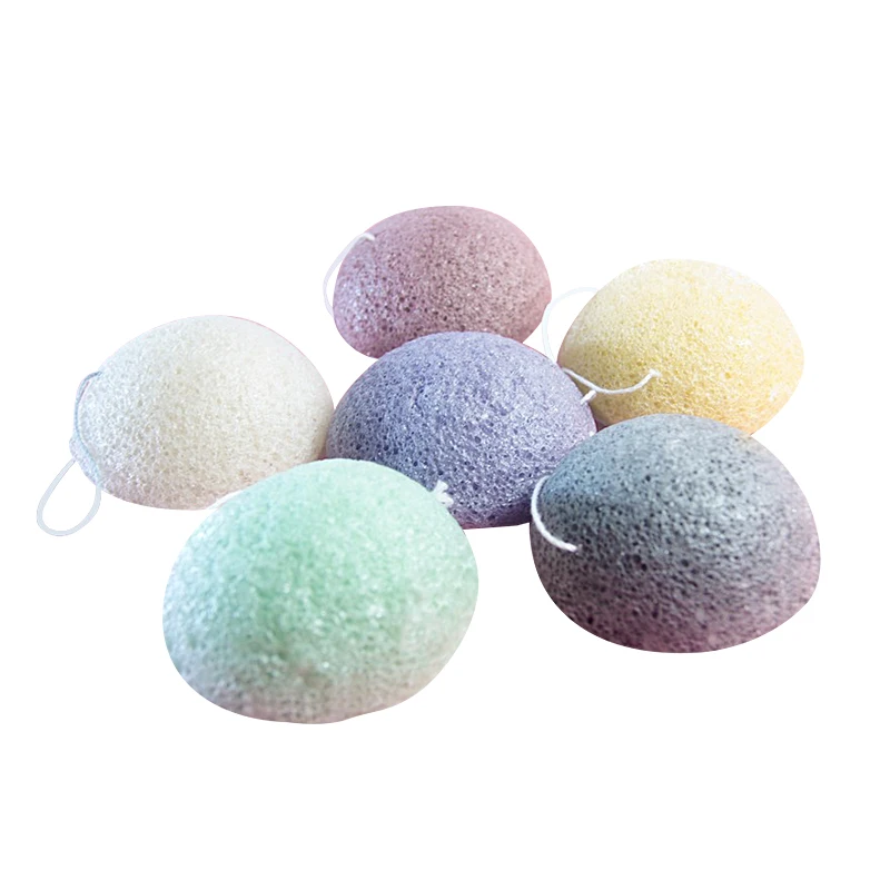 100% Natural Charcoal Organic Body Wholesale Private Label Facial Sponge Charcoal Pure Konjac Sponge