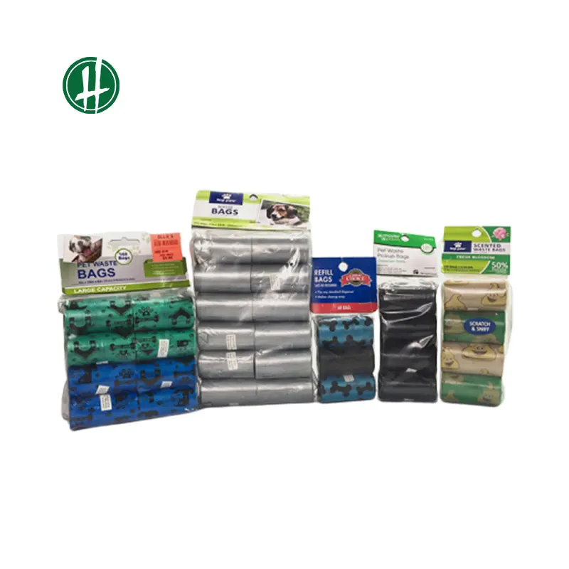 

Custom Private Label Leak Proof Unscented Eco Friendly Dog Poop Bag, Blue/green