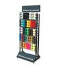 Customized metal floor display rack for spray paint or for aerosol can display stand