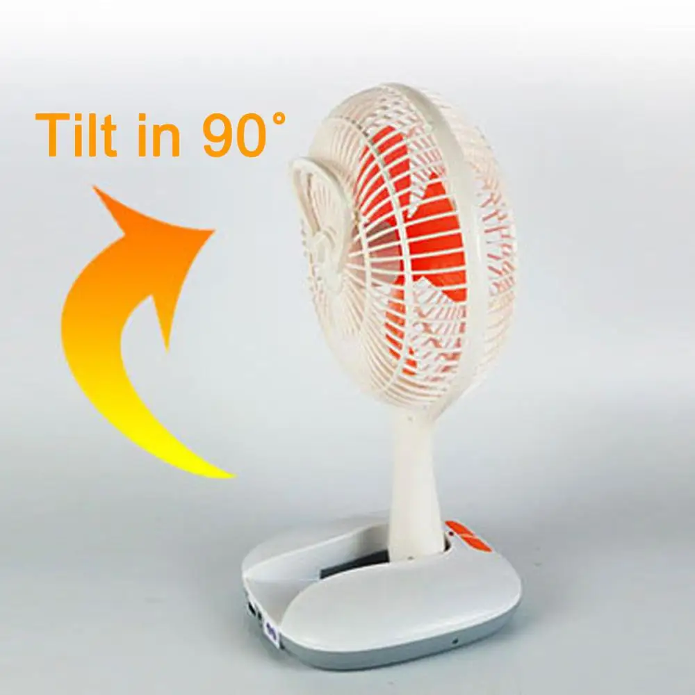 Df803 8 Inch Low Price Battery Charger Table Fan With Light Buy