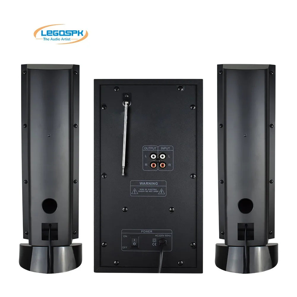 2.1 Subwoofer Computer Speaker With Usb Sd Fm Remote Control Function