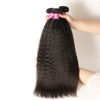 

Amanda 10A Peruvian Virgin Hair 100% Unprocessed Kinky Straight Natural Color Double Weft Human Hair Bundles