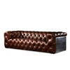 luxury recreation club used 3 seater aviator leather sectional sofa