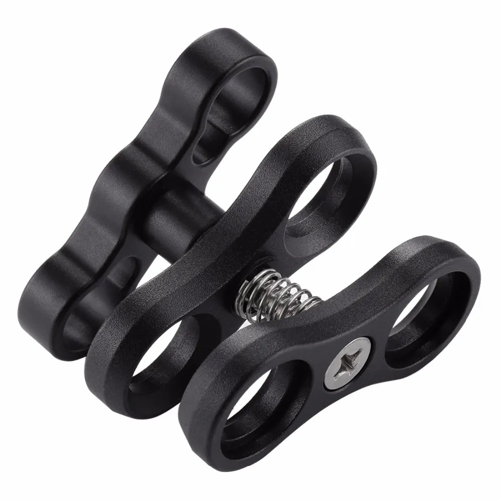 

PULUZ Dual Aluminum Alloy Ball Clamp for Underwater Camera Arm System
