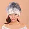2018 Winter Girls Caps With Custom Logo Hats With Mink Fur Knitted Caps