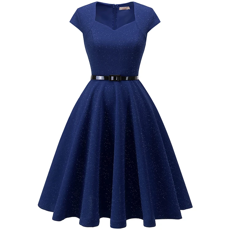 

Women elegant simple royal blue vintage dress, Royal blue and color chart colors