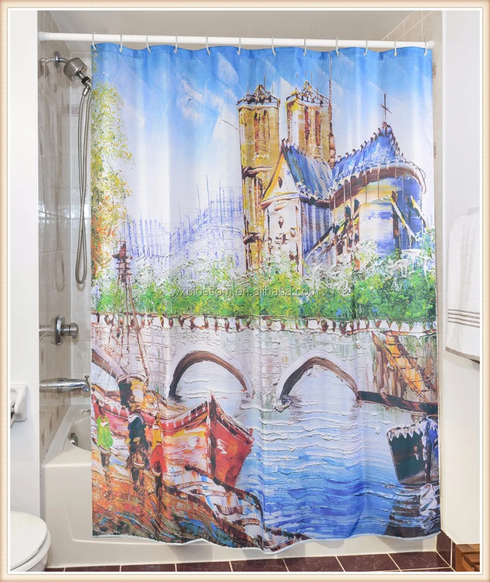 Stylish Collection Digital Printed Wholesale Shower Curtain Buy