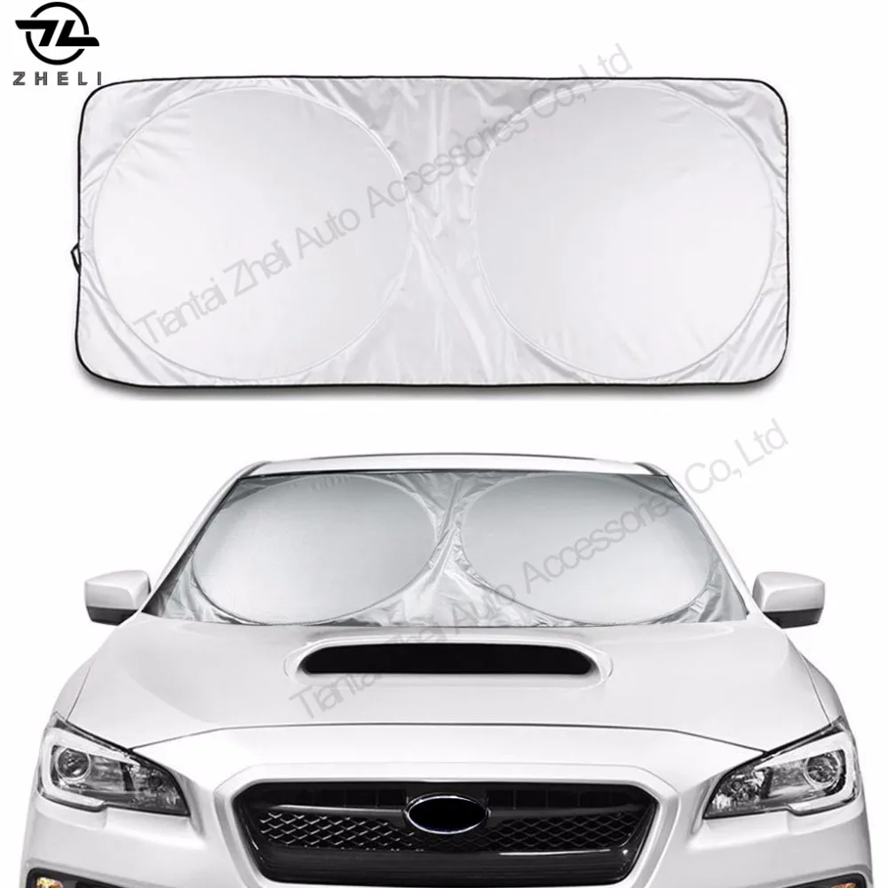 
nylon material baby advertising car sun shade front window 