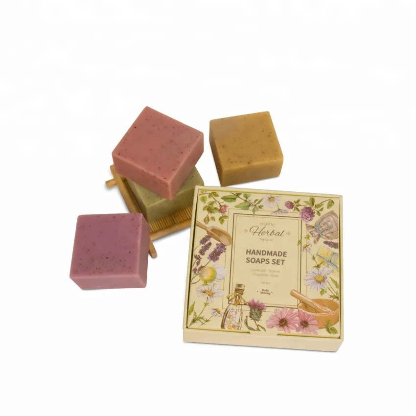 

Attractive Luxury Packing Natural Bath Harmony Soap Set, Client's request