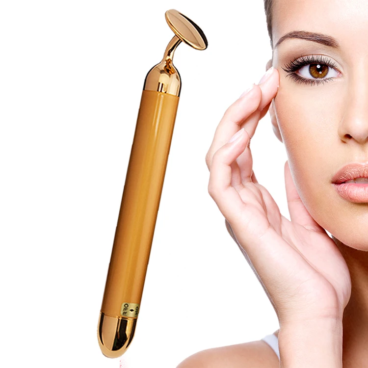 

High Quality Home Use Energy 24K Gold Beauty Bar Solar Energy 24k Beauty Gold Facial Beauty Bar with high frequency, Gold,support customization