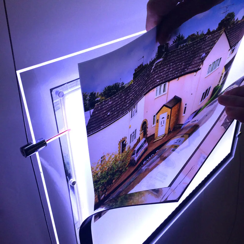 Movie Posters Display Wire Hang Led Cinema Color Changing Light Box