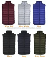 

2019 Winter Men Lightweight White Duck Down Sleeveless Jacket