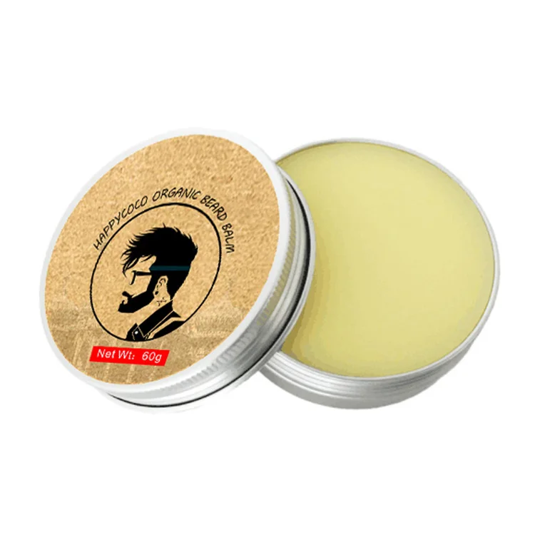 

Private Label 60g Organic Argan Oil Beard Wax Beard Growth Balm Leave in Conditioner Wax for Men