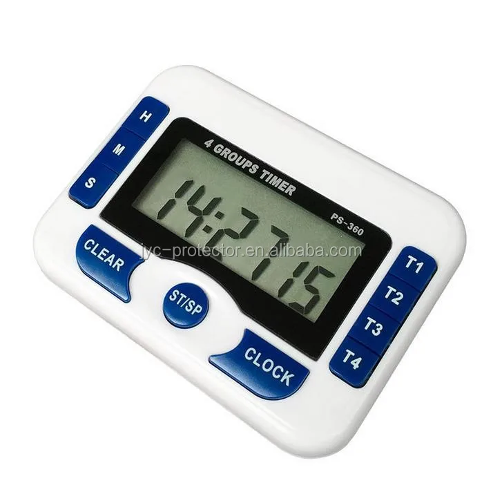 digital watch with interval timer