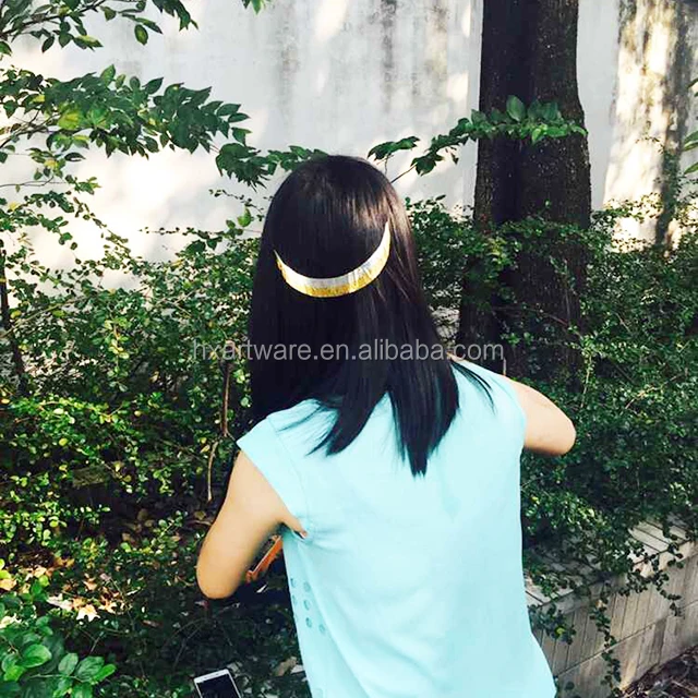 New body art women metallic hair tattoo sticker free samples