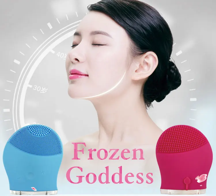 2018 New Products Washing Silicone Brushes Portable manual face brush