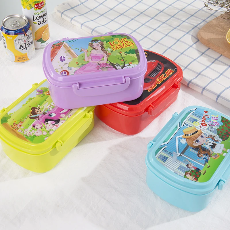 Cheap Disposable Plastic Lunch Box For Kids Kids With Spoom Buy