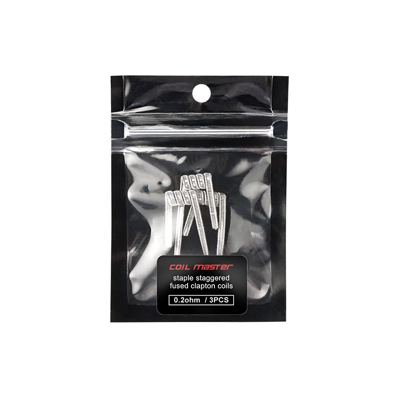 
100% Original Coil Master Staple Staggered Fused Clapton /Juggernaut Premium Premade Vape Coil--All Wire and Coils Available OEM 