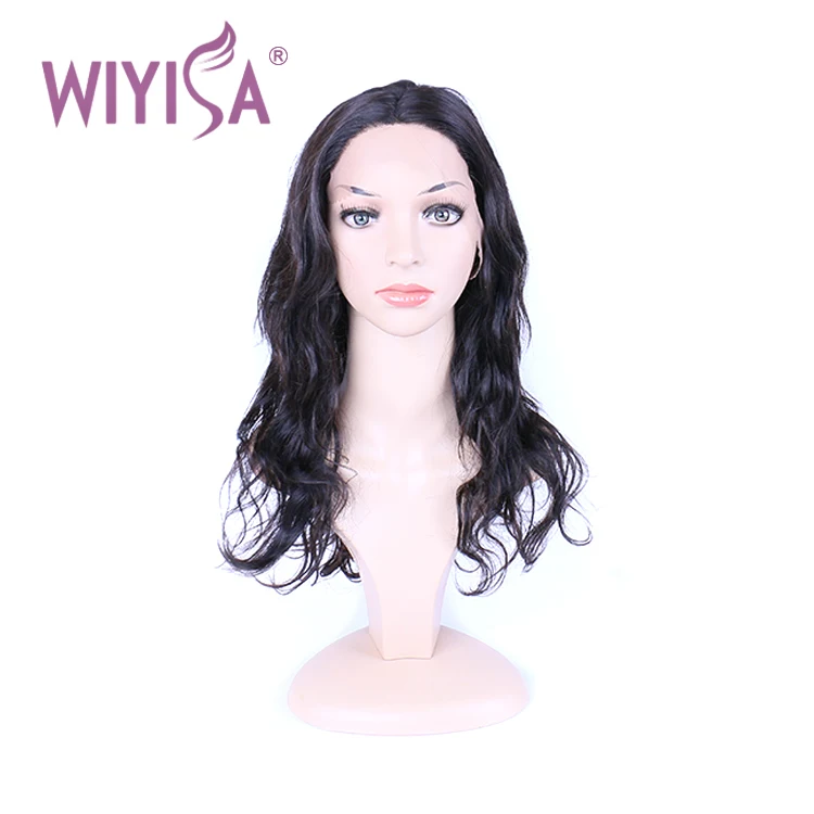 

Brazilian virgin hair regular wave wig remy hair natural wave lace frontal wig, Nature color