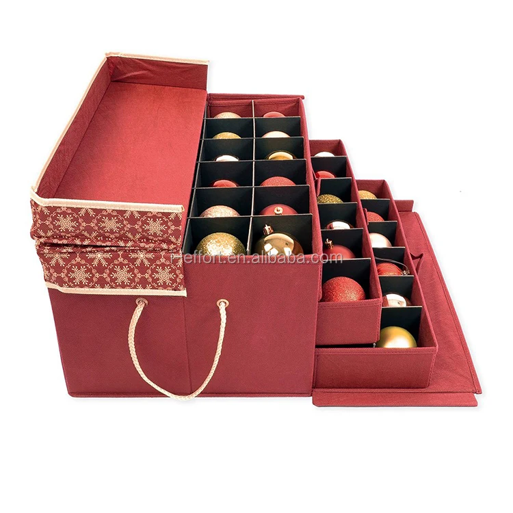 Christmas Tree Decorations Storage Box Ornament Bauble Storage Boxes - Buy Christmas Tree