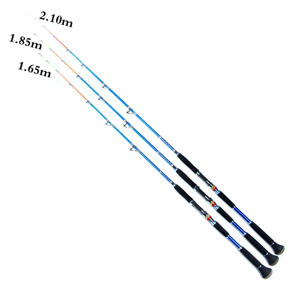 

Selco High Top boat fiberglass fishing New stock mix carbon 2 secs boat fishing rod, Blue