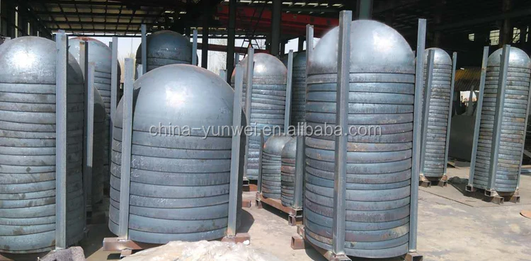 Asme Steel Pressure Vessel Tanks Hemispherical Torispherical Dished Heads 