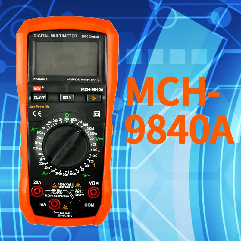 Mch9840a Temperature Probe Digital Multimeter Buy Digital Multimeter