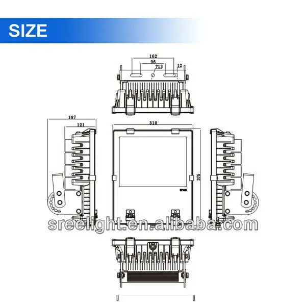 Nueva plastic led luz de inundación 10 w con 3 años warramty-Luces de