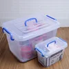 custom make Handy Plastic Storage Box with Handle and Lid manufacturer in china