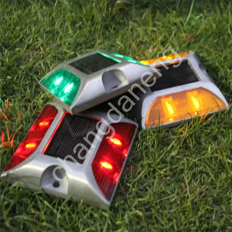 Aluminum Waterproof LED Solar Blue Driveway Lights/ solar cat eye