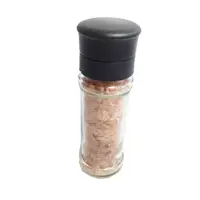 

Australia market 100ml salt grinder spice glass jar ceramic core black pepper mill