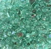 green gas stove fire glass chips
