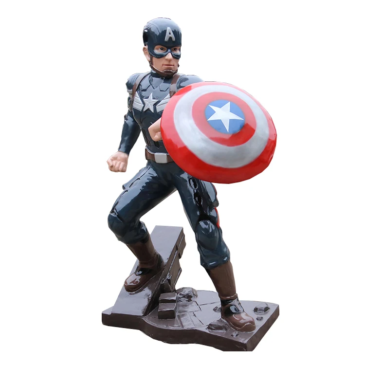 

Artificial Vivid Fiberglass Cartoon Character Statue, Customized