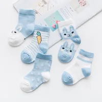 

Newborn baby 0-9Years socks Cotton breathable cartoon solid color Ultra-thin Mesh Baby socks