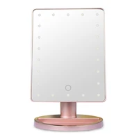 

Zogift 2019 Private Label Vanity Led Lighted Travel Makeup Mirror Desktop Folding Make Up Mirror With Lights