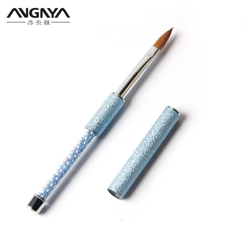 

Wholesale High Quality Colors Wrinkle Handle Pure Kolinsky Handle Acrylic Nail Brush