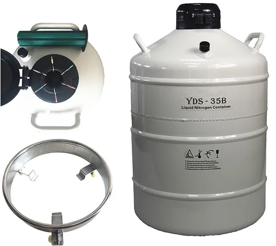 35l Cryo Transportation Liquid Nitrogen Container With Lock Cover