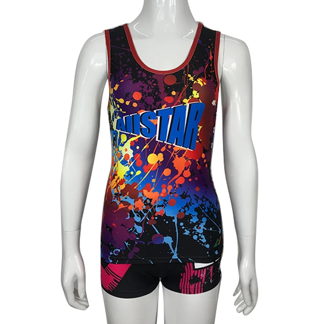

Custom Fashion Colorful Short Sleeve Cheerleading Uniforms outfits