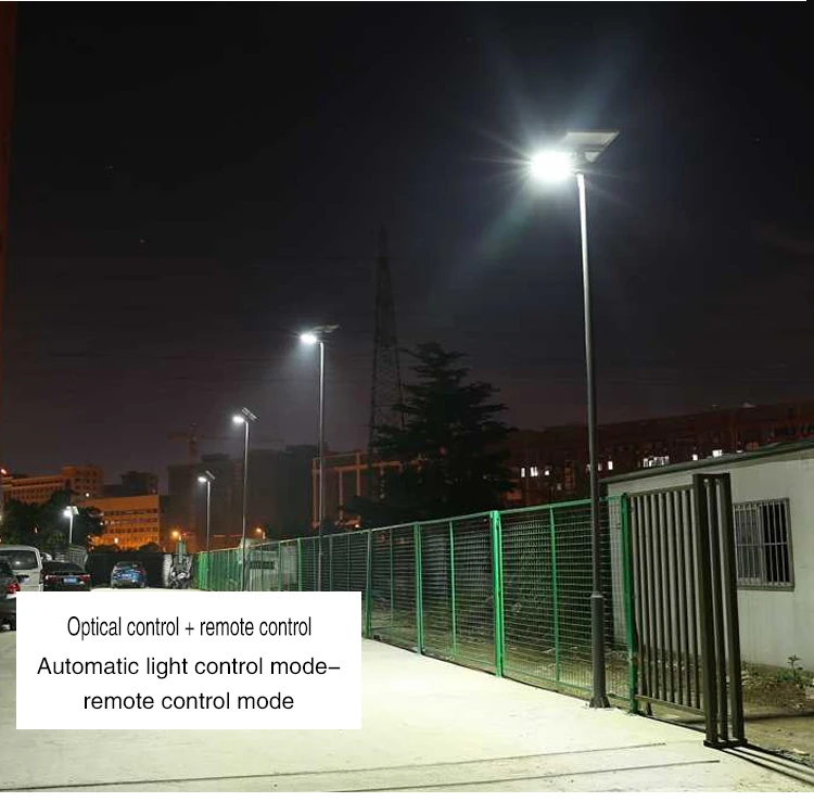 High lumens ip65 outdoor waterproof smd 40w 90w integrated led solar street light