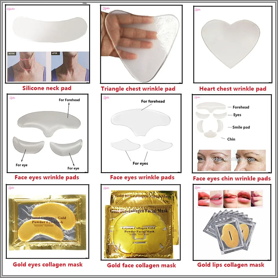 100 Medical Grade Silicone Antiaging Facial Anti Wrinkle Pad Buy