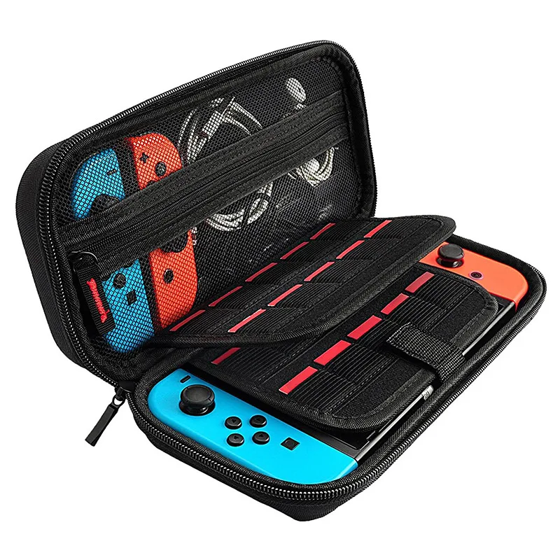 

Universal game case protective carrying bag for Nintendo switch, Red, blue , black