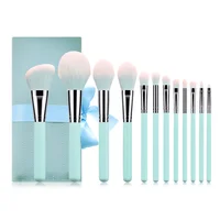 

Wholesale Travel Vegan Cruelty Free Makeup Brushes Kit 12 Pcs Make Up Brush Set With Bag Private Label