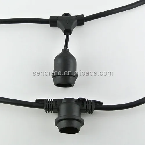 E26 E27 Base LED Bombilla luces de cadena al aire libre colgando