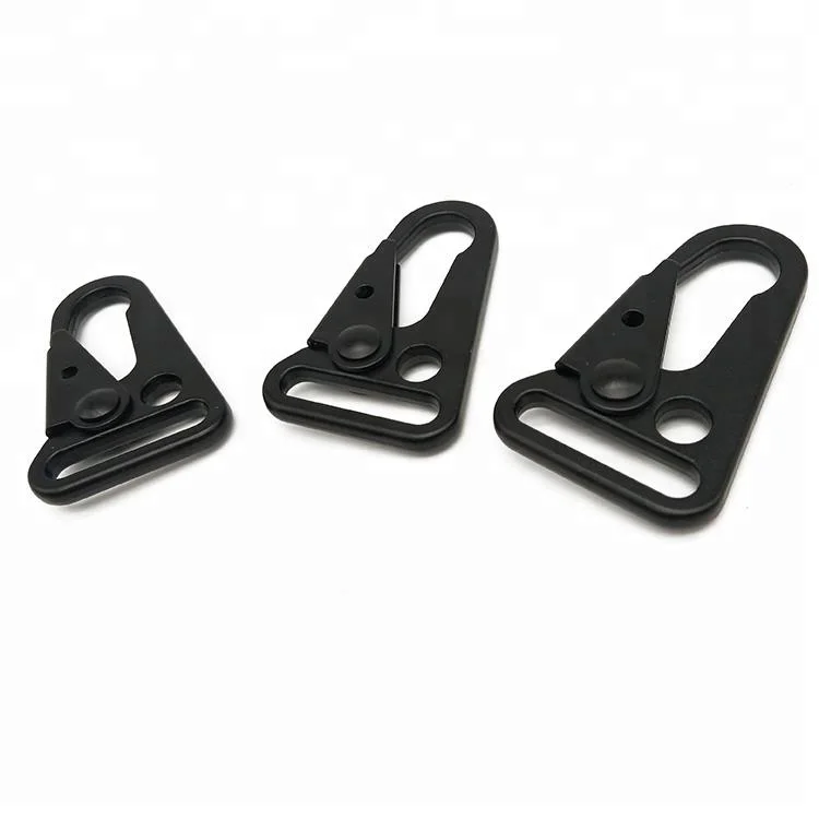 

1 Inch Black Gun Sling Metal Clip Hook For Hunting Bags